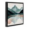 Stupell Industries Reflections of High Peaks Framed Floater Canvas Wall Art Design by Denise Dundon